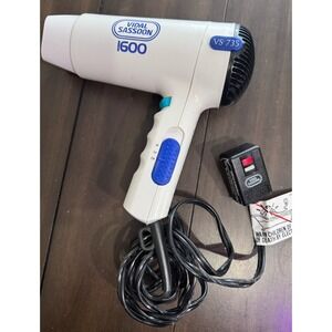 Vidal Sassoon Vtg Hair Dryer 1990s Professional Quiet 1600 Very Good Cond.